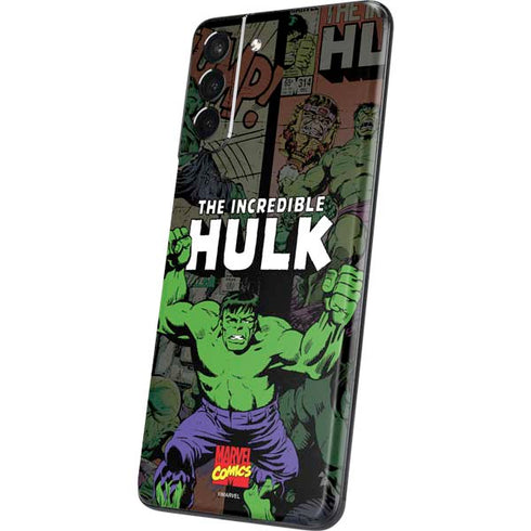 Marvel Classic Comics Hulk Fighter Vintage Galaxy S21 Plus 5G Skin
